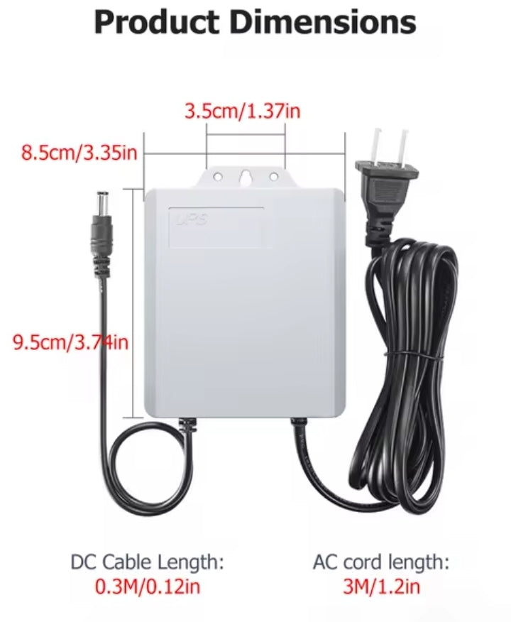 UPS 12V - SECURITY MONITORING MD 12727